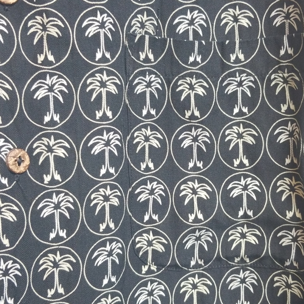 XL Mens Relax Hawaiian Style Beach Palm Tree Shirt